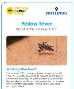 Yellow fever vaccine in Norfolk/Suffolk leaflet