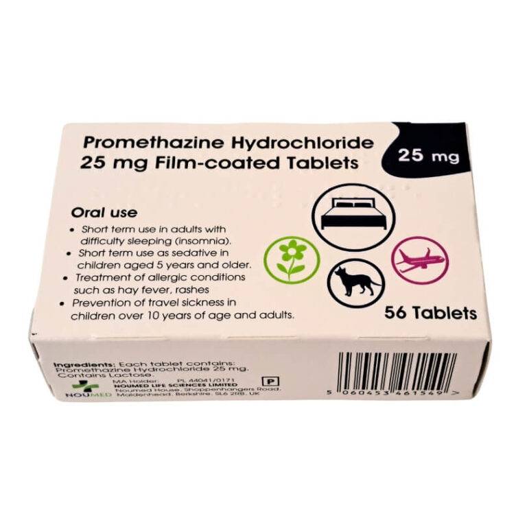 Generic promethazine 25mg tablets - non-branded Phenergan