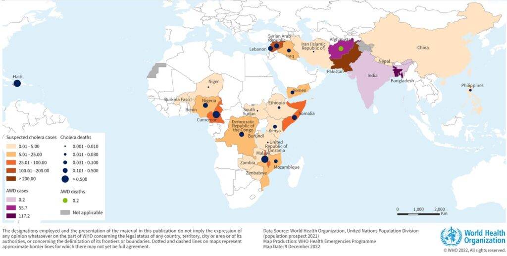 Cholera map - OnlineChemist